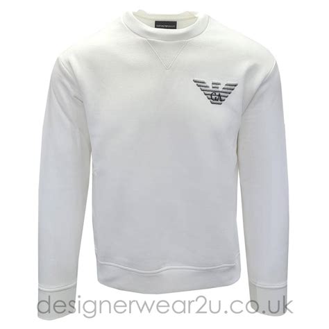 emporio armani white sweatshirt.